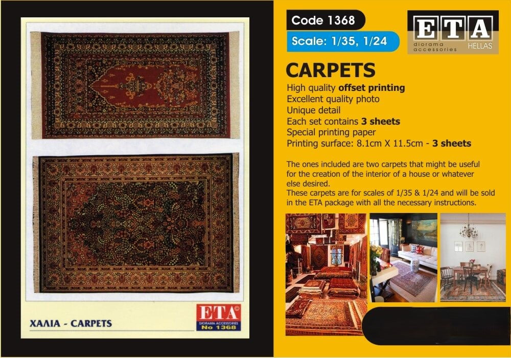Tapis papier – Diorama 1/35 et 1/24 – ETA n°1368