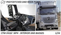 Intérieur et Badges Mercedes Actros MP4 - Accessoire Maquette Camion - CTM 24162