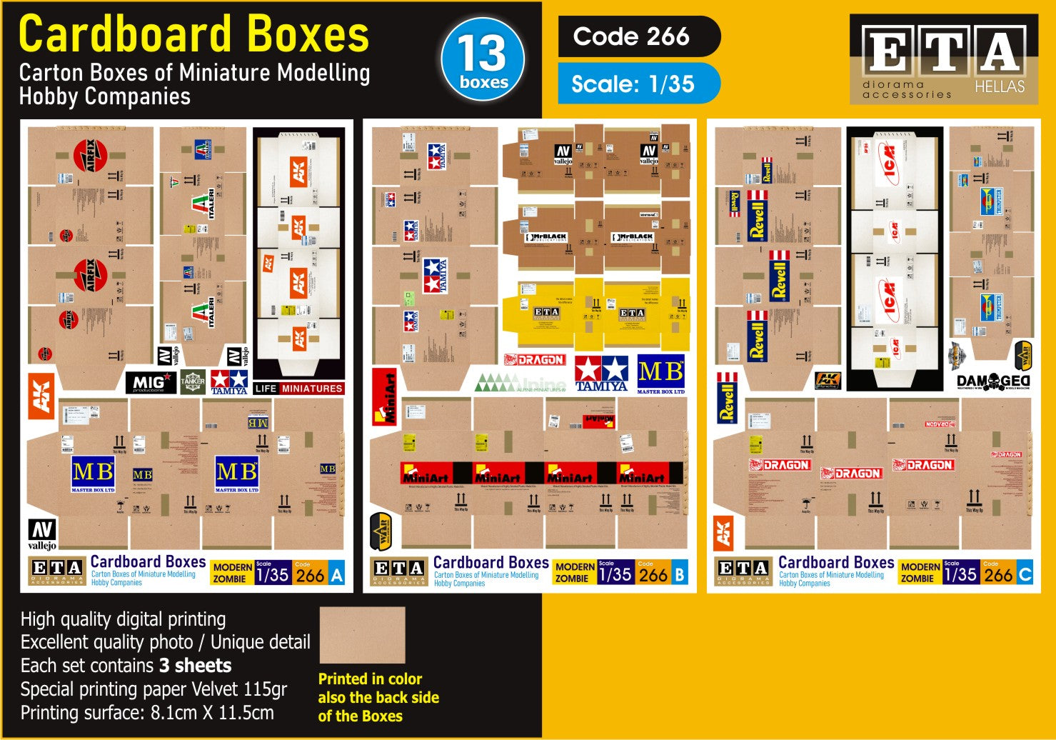 Cardboard Boxes – Diorama 1/35 – ETA n°266