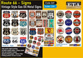 Route 66 Signs – Vintage Gas Oil Metal Signs – Diorama 1/24 – ETA n°269