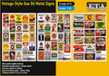 Panneaux Vintage Gasoil – Diorama 1/24 – ETA n°273