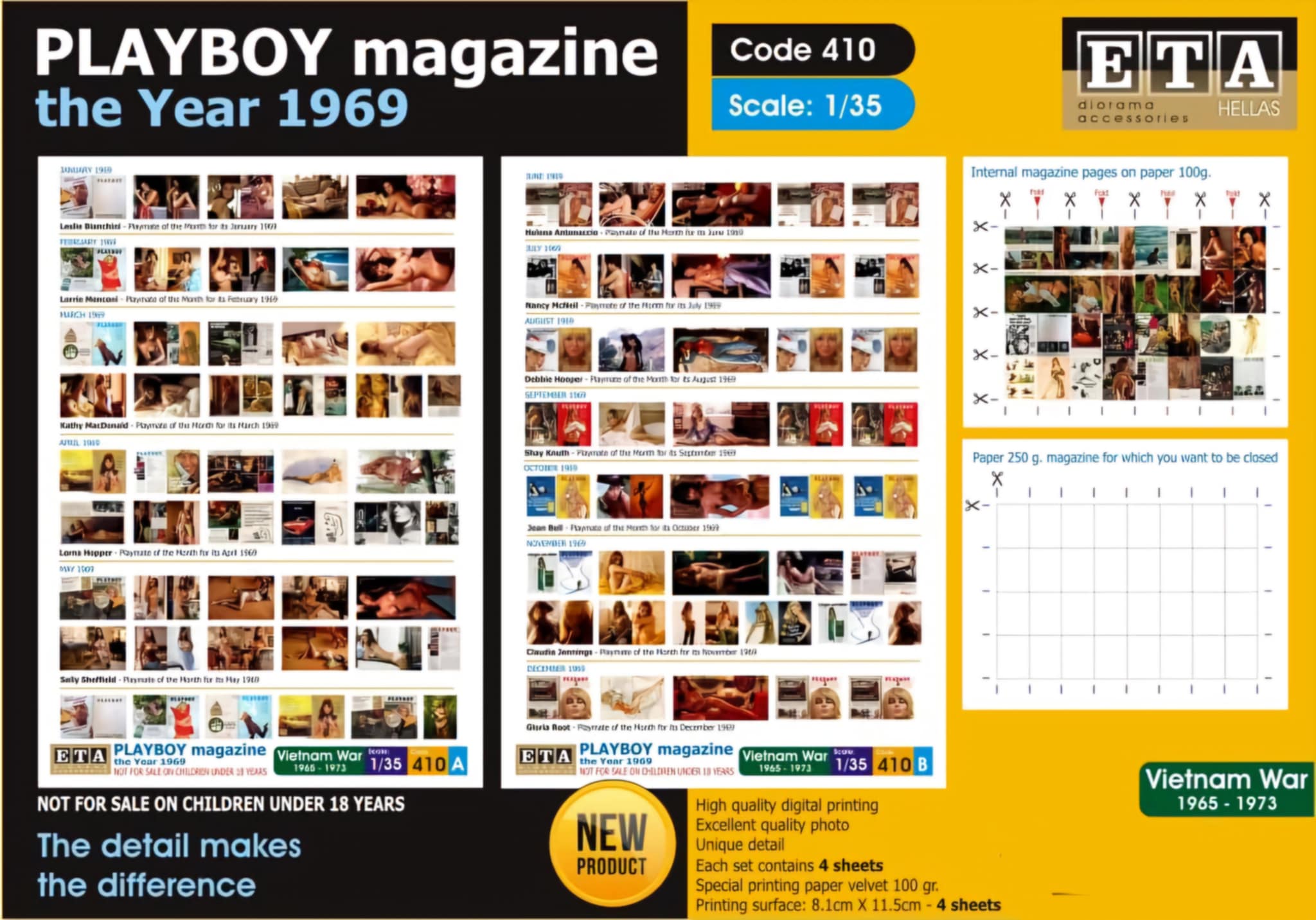 Magazine playboy papier – Diorama 1/35 – ETA n°410