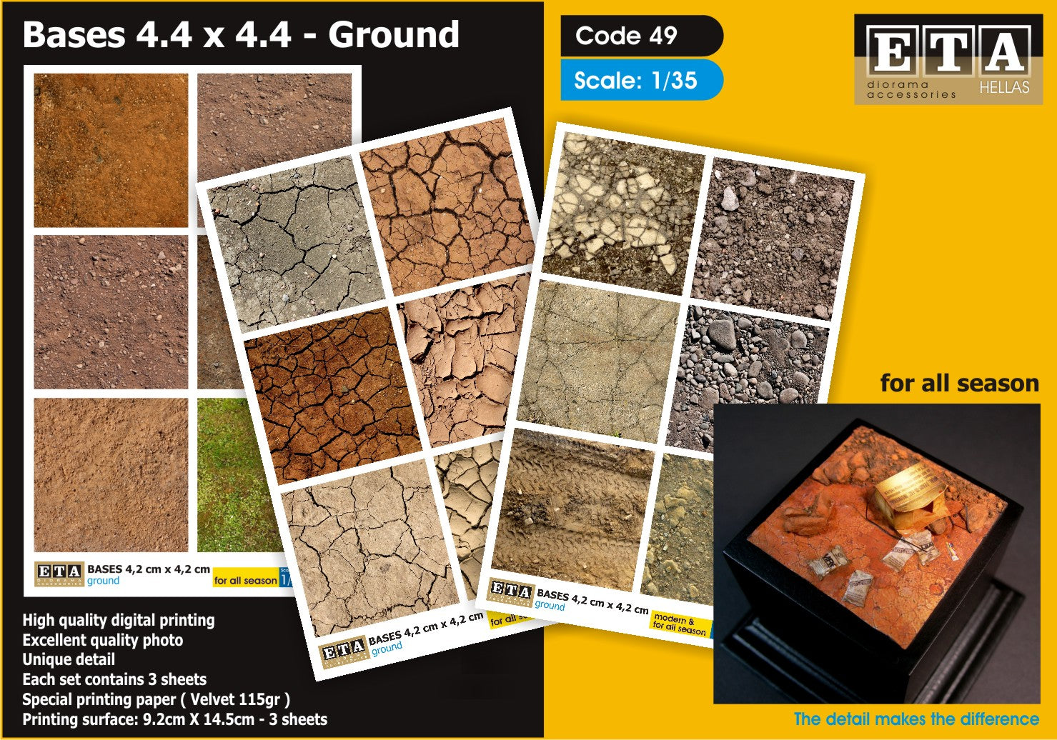 Sols papier – Diorama 1/35 – ETA n°49