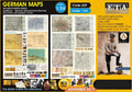 Carte allemandes 2ème guerre mondiale WWII papier – Diorama 1/24 – ETA n°629