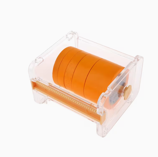 Dévidoir coupe-ruban de bureau + 5 rouleaux masquage – 8 à 30 mm