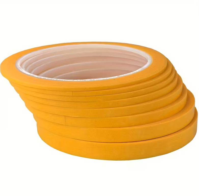 Lot de 8 Scotchs de Masquage Jaune – 25 m – Peinture & Maquette