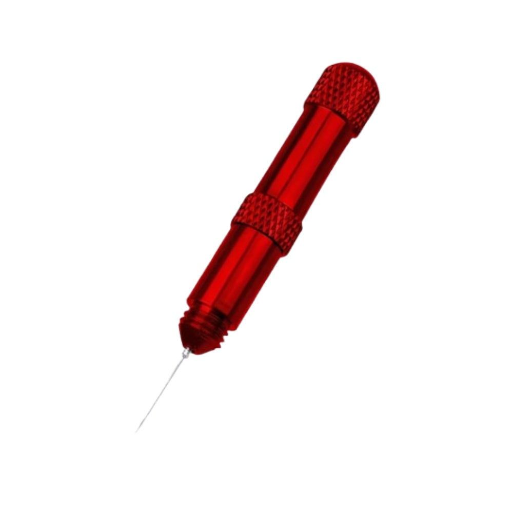 Poinçon aiguille aluminium rouge – outil de précision modélisme