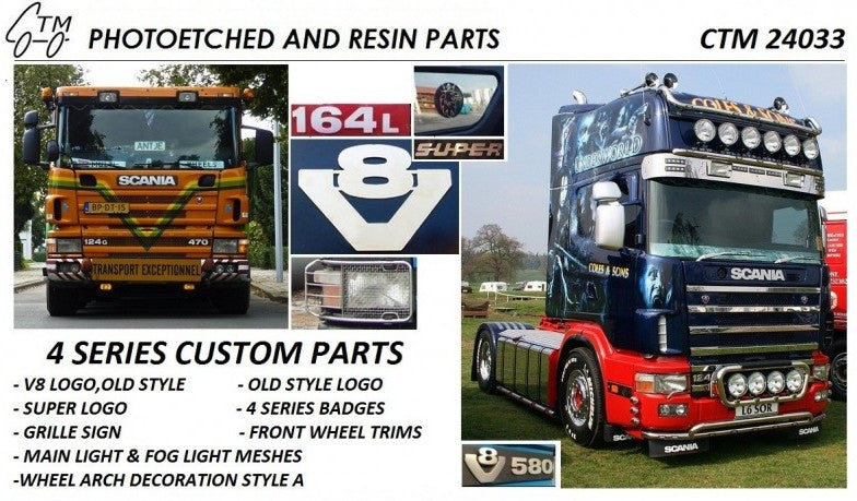 Extérieur Cabine Scania Série 4 - Accessoire Maquette Camion CTM 24033