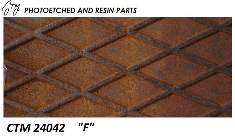 Plaque Grille Métallique pour Camions et Remorques - Accessoire Maquette - CTM 24042