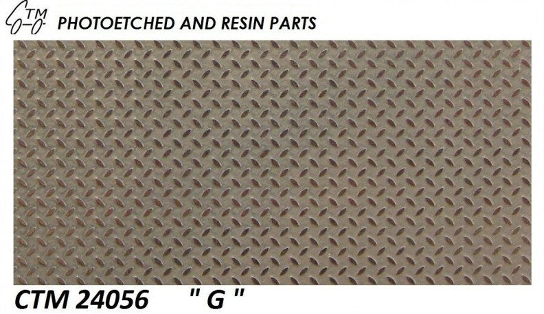 Feuille Aluminium Strié - Accessoire Maquette Camion - CTM 24056