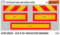 Panneaux Réfléchissants Arrière Véhicule Europe - Accessoire Maquette - CTM 24075