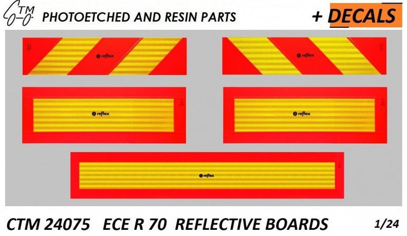 Panneaux Réfléchissants Arrière Véhicule Europe - Accessoire Maquette - CTM 24075