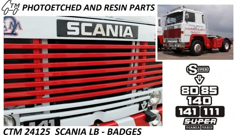 Badges Scania LB 141 Heller - Accessoire Maquette Camion - CTM 24125