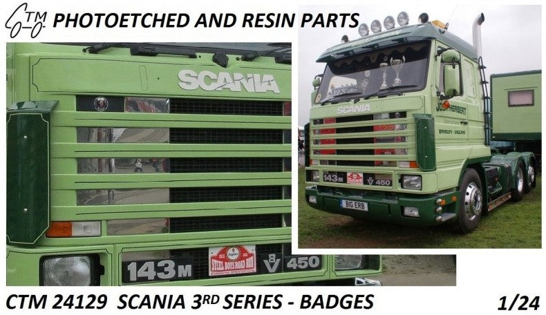 Badges Scania Série 3 Italeri - Accessoire Maquette Camion - CTM 24129