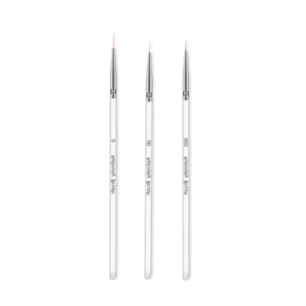 Lot de 3 Pinceaux Liner Extra-Fins – Modélisme, Figurines & Nail Art