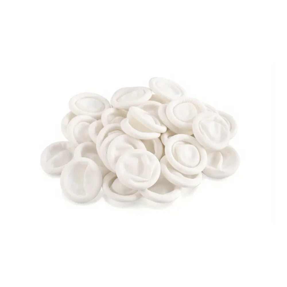 Lot de 30 Protège-Doigts Jetables en Latex Blanc