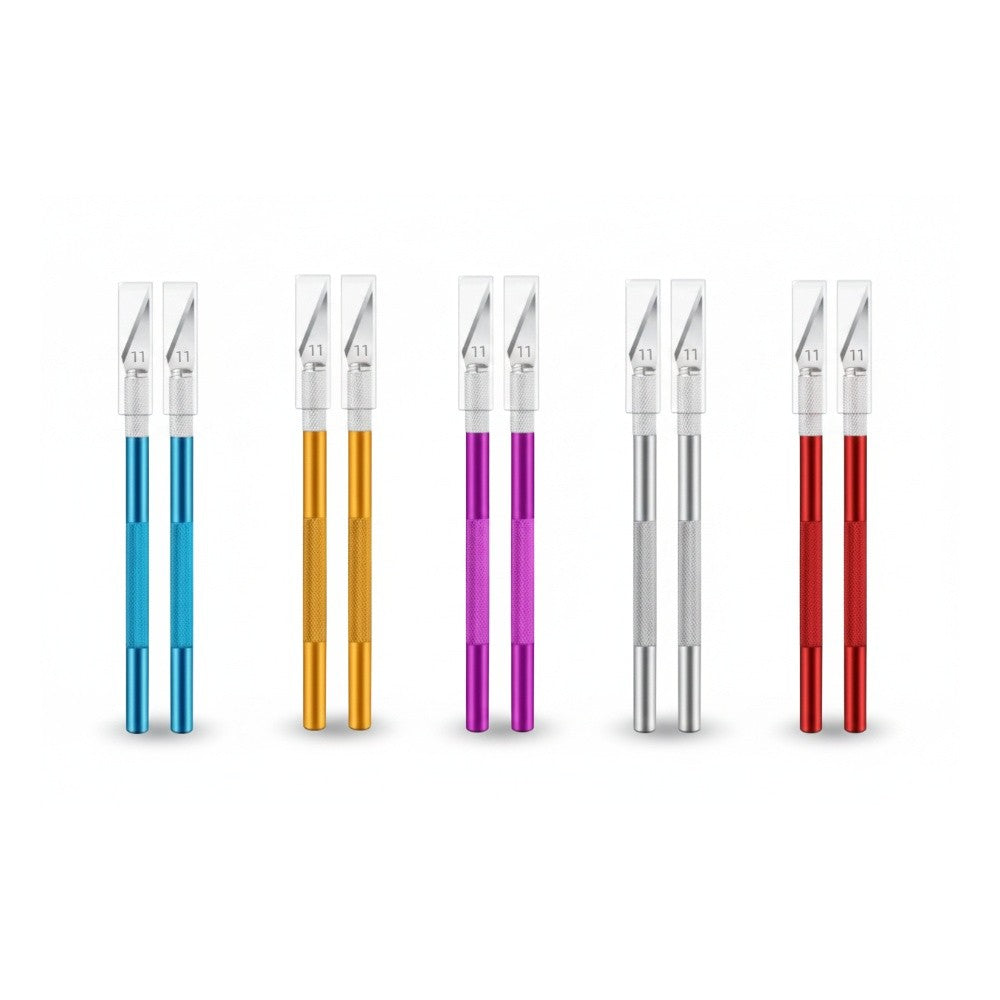 Scalpels x2 aluminium – Outils de précision pour modélisme, DIY, loisirs créatifs