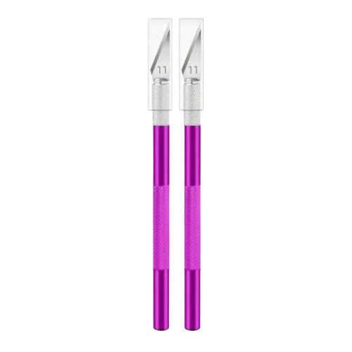 Scalpels x2 aluminium – Outils de précision pour modélisme, DIY, loisirs créatifs